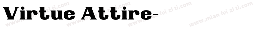 Virtue Attire字体转换